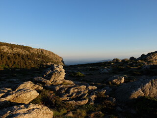 Fototapeta na wymiar Paysage panorama du plateau du Caroux du parc naturel régional du Haut Languedoc
