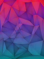 Obraz premium Abstract white background with triangular polygons