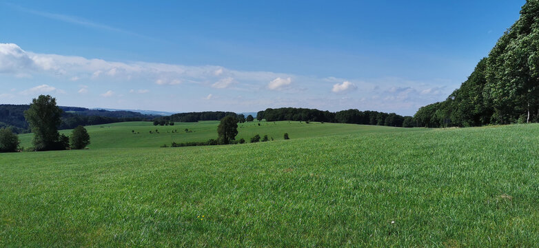 Landschaft im Bergischen Land bei Waldbröl in Nordrhein-Westfalen