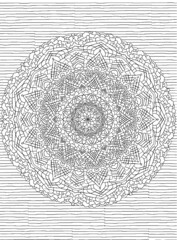 Fototapeta premium Mandala - large colouring template