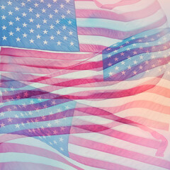 Fototapeta premium American flag abstract background