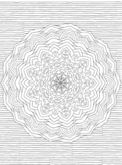 Mandala - large colouring template