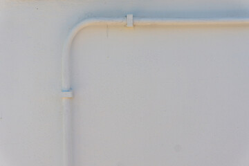 white pipe 90 degree corner.