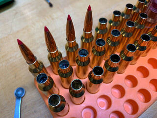 Bullets in stages of creation
