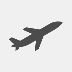 The best plane silhouette icon vector. Suitable for many purposes.