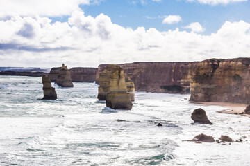 Naklejka premium Holiday in Australia view of The Port Campbell National Park is a national park