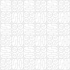 Beautiful of Colorful Circle with Lines, Repeated, Abstract, Illustrator Pattern Wallpaper. Image for Printing on Paper, Wallpaper or Background, Covers, Fabrics