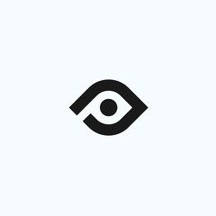 P eye logo. eye icon