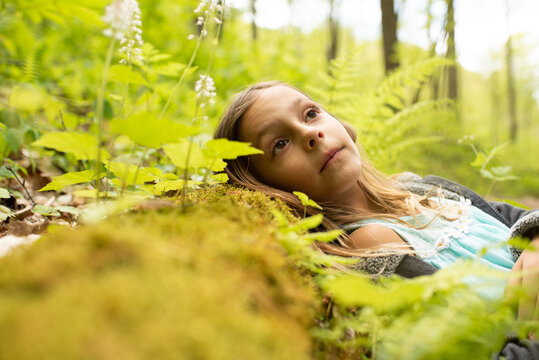 Girl Enjoying Nature
