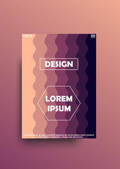 Modern female elegenat background design, designed in A4 format with color gradient, liquid shapes and waves. Trendy and pleasant design for books, posters, banners etc. With 3d effect. Eps 10 vector