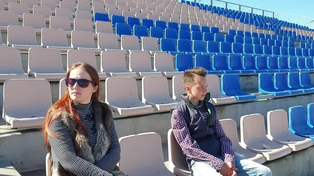 empty stadium during the quarantine