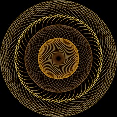abstract mózg fraktal geometria spirala - obrazy, fototapety, plakaty
