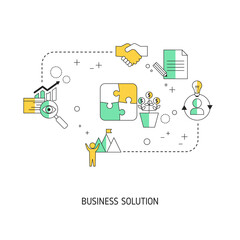 Business solution concept