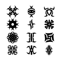 Abstract symbol ancient culture vector trendy