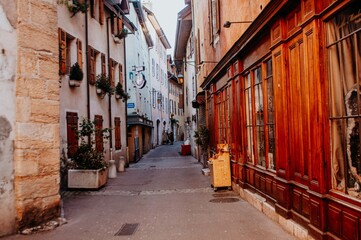 Fototapeta na wymiar Houses in Annecy, France.
