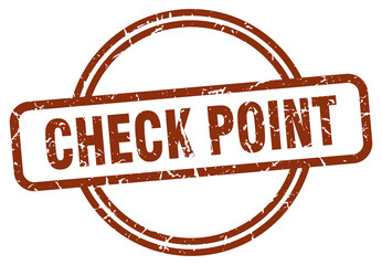 check point grunge stamp. check point round vintage stamp