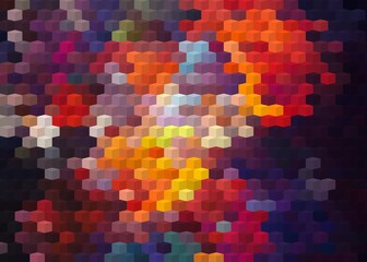 Abstract Colorful Geometrical Artwork,Abstract Graphical Art Background Texture,Modern Conceptual Art,Synthwave Aesthetic Poster Print,3D Rendering