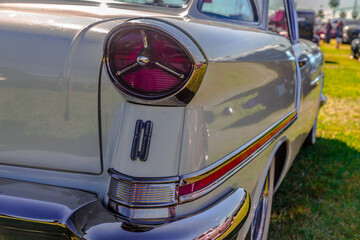 Fototapeta premium Daytona, Florida / United States - November 24, 2018: 1957 Oldsmobile 88 at the Fall 2018 Daytona Turkey Run.