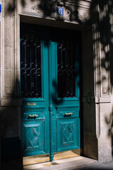 old blue door paris