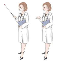 Fototapeta premium 白衣の女性医師