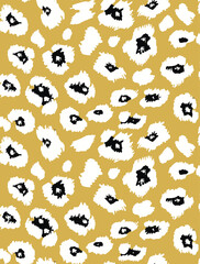 Seamless leopard pattern, animal print.