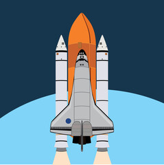 rocket icon vector