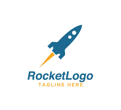Rocket logo vector design creative template
