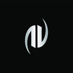 Letter A and letter V logo