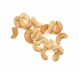 cashew nut isolated on white background.