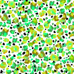 Abstract seamless pattern, bright colored and spotty