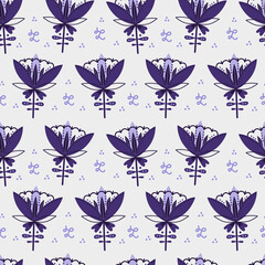 Flower seamless pattern. Ideal for background, wallpaper, textile, backdrop, wrapping paper. Pattern design.