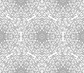 Vector Seamless Geometric Ornamental Pattern