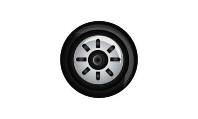 Wheel car tire symbol icon automobile vector illustration 
