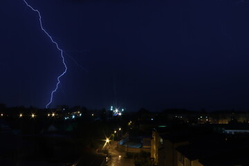 lightning in the city