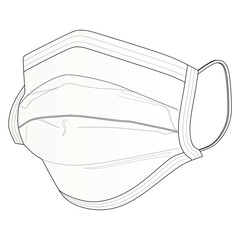 Covid-19 mask. N95 respiratory mask