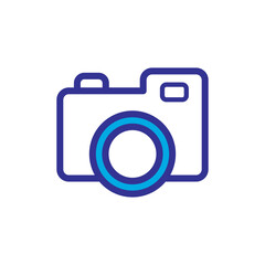 camera icon logo illustration design