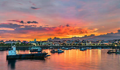 Casco Viejo, the historic district of Panama City at sunset - Powered by Adobe