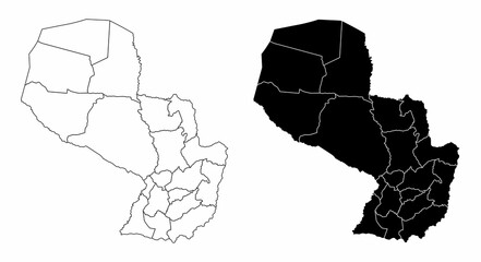 Paraguay regions maps