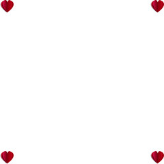 paper hearts love day card