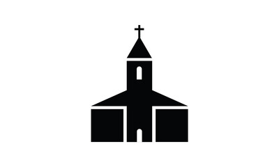Church building religion architecture  vector illustration 