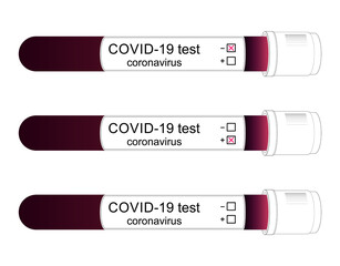 Covid-19 test. Positive, negative and you choose