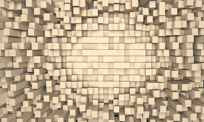 abstract background made of cubes