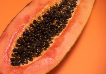 Detail of a papaya 