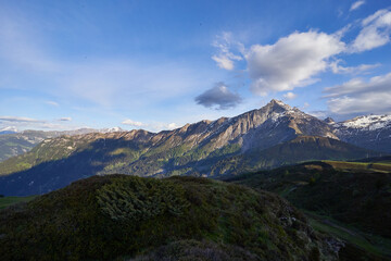 Switzerland Alps Graubuenden Mountain Scenery Piz Beverin