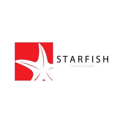 starfish illustration icon logo vector