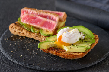 Sandwich with tuna and egg