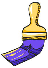 Color Sketch Icon Paint brush