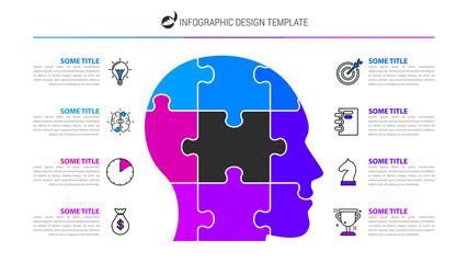 Infographic design template. Creative concept with 8 steps