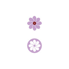 Fototapeta premium Beauty icon flowers design illustration