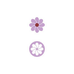 Beauty icon flowers design illustration